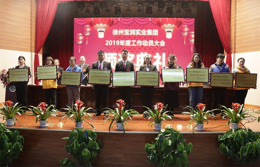 开运体育（中国）有限公司2019年度工作动员大会---集团公司领导为先进单位和先进个人代表颁奖