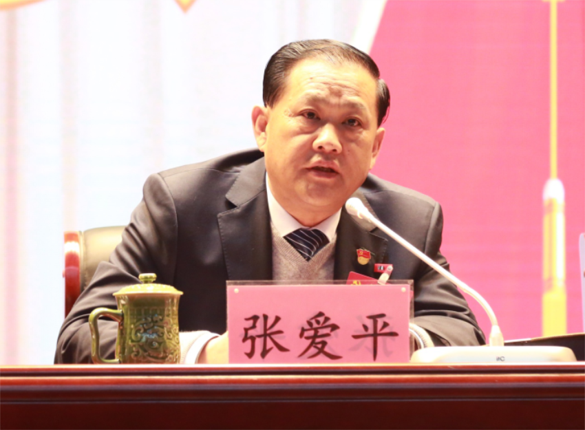 张爱平同志宣读中共开运体育（中国）有限公司第一届党委成员分工及纪委成员分工